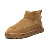 Zingj Boots Men's New Winter Fur And Velvet Warm Platform Non-Slip Cotton Shoes