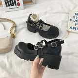 Women Shoes Japanese Style Lolita Shoes Women Vintage Soft High Heel Platform shoes College Student Mary Jane shoes