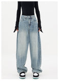 Light Blue Wash Baggy Boyfriend JeansOutfit