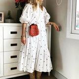 Spot Fashion Women's Wear 2025 Summer Short-Sleeved Print Loose Dress