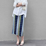 Folded High-End Folded Half-Dress Woman 2025 Straight-In-A-Skirt Temperament Thin Screen Open A Hundred Folds Medium And Long