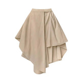 Pants Women Autumn Solid Asymmetric Trendy Design Simple High Waist Korean Elegant Leisure All-Match Streetwear Chic