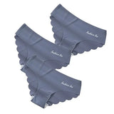 For Women Seamless Panty Set Solid Invisible Underwear Sexy Low Waist Briefs Women's Underpants Lingerie Dropship 3