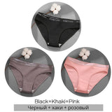 Cotton Women's Panties Panty Sexy Panties Female Underpants Solid Color Panty Intimates Women Lingerie