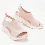 2025 Summer New Leisure Flying Hollow Fish Mouth Beach Women's Sports Sandals