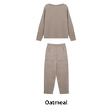 Women Sweater Two Piece Knitted Sweater Sets Slim Tracksuit Christmas Spring Autumn Fashion Sweatshirts Pant Suit