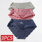 Seamless Silk Panties Women Underwear Sexy Female Underpants Briefs Woman Lingerie Underwear Ice Silk