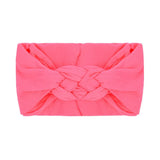 New Braided Nylon Baby Headbands For Girls Twisted Top Cross Knot Headwraps Turban Elastic Soft Hairbands Hair