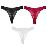 Sexy Lace G String Women's Thong Low-Waist Female Underpant Hollow Out Breathable Cotton Seamless G-String Underwear