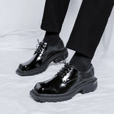 2025 New Youth Square Head British Wind Low Heel Tooling Fashion Casual Daily Leather Shoes