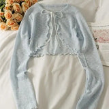 Women Thin Coat Casual Bow Summer Sun Protection Clothes Female Cardigan Shirt Lolita Covers Tops Blouse Woman
