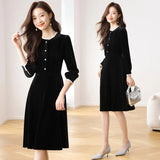 Autumn Dress Girl Korean Version Of Chic Loose Fashionable Over-Knee Heavy Knitted Pneuumbly Horse Sea Hair Sweater