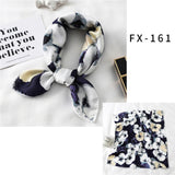 Square Silk Scarf Women Fashion Print Small Neck Scarfs Office Lady Hair Band Foulard Hand Kerchief Female Bandana
