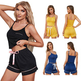 Zingj Pajamas Women's Summer Set Thin Breathable Two-Piece Women's Home