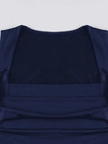 Ruched Scoop Neck Crop Tank Top- Outfit