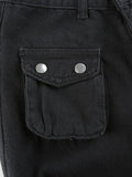 Goth metal buckle pocket cargo pants- Outfit