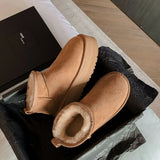 Zingj Fur One Thick Snow Boots Winter 2024 New Women's Warm Women's Boots Women's Velvet Short Boots Cotton Shoes-Outfit