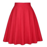 Patterns Vintage Retro 50s Full Circle A Line Skirt Holiday Tropical Pin Up Swing Skater Knee Length Floral Women Solid