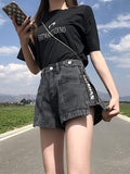 Women Jeans Shorts 2022 Summer Jeans High Waisted Shorts Girls White Short Jeans Khaki Wide Leg casual Denim