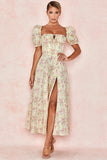 Printed Mid Waist Hipster Floral Backless Slim Fit Sleeveless Women's
