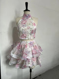 2025 New Women's Fashion Dress Sexy Bare Back Hanging Neck Repair