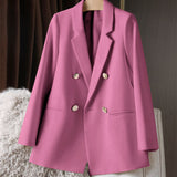 And Autumn Small Suit Jacket Women 2025 New Korean Version Of Loose Leisure Net Red Coffee-Color Suit Women's