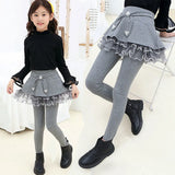 Kids Girls Legging Skirt-Pants Kid Girl Spring Autumn Leggings Children's Girls Skirt-pants Catton Pants for 3-9 Year