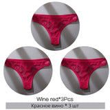Sexy Women's Panties Cotton Brazilian Underwear Women V Waist Women's Thong Female Underpants Intimate Lingerie