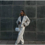 Large Collar Wool Crop Coat-Outfit
