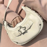 Star Embellish Pu Leather Shoulder BagOutfit