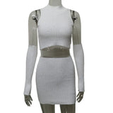Fashion Women's Fall New 2025 Lavelless Vest Knitted Ort-Weaving Dress