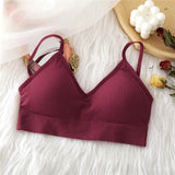 Seamless Women Bra Tank Tops Underwear Women Adjustable Shoulder Strap Wire Free Bralette Female Lingerie Brassiere