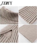 Sweater Set Women Tracksuit Spring Autumn Knitted Suits 2 Piece Set Warm Turtleneck Sweater Pullovers Wide Legs