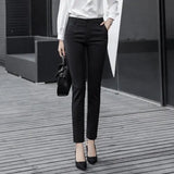 Pants Women 2020 Spring High Waist Female Formal Trousers Casual Pantalones Solid Workwear Stretchy Slim Woman