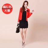 Elegant New Fashion Women Blazer Woman Coat Jacket Corsage Outwear Black,yellow,white,pink,orange plus size