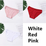 Cotton Panties Underwear Solid Women Sexy Lace Underpants Soft Briefs Set Female Intimates Plus Size Lingerie Panty
