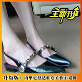 Fragrant Temperament Sandals Women 2025 Korean Version Of Casual Wear Height Single Shoes Buckle Anti-Slip Women's Shoes