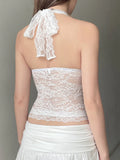 Lace Stitching Pure Lust Wind Sexy Repair Lace Splicing Neck Tie Small