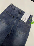 Women Denim High Waist Straight Loose Casual Jeans 2023 Fall Winter Streetwear Harajuku Retro Full-length Hot Sale