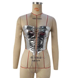 Zingj Women's 2024 Hipster Sexy Lace-Up Hot Girl Top Waist Cardigan Show Skinny