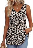 New Women's Vest Flowing Lotus Leaf Side Top Women's Elegant Sleeveless V-Neck Doll
