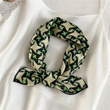 Square Silk Scarf Women Fashion Print Small Neck Scarfs Office Lady Hair Band Foulard Hand Kerchief Female Bandana