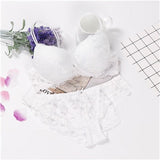 Pink Sujetador Transparente Panties And Bra Set Underwear Set Women Japanese Fashion