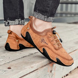 Zingj Korean Version Of The New Men's Leather Shoes In Spring Is Breathable, A Lazy Man, A Set Foot, Octopus, Fish And Beans