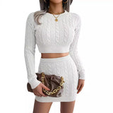 2025 Casual Umbilly Sweater Buns Knitted Suit Women's