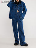 High Waist Jeans Vintage Baggy Wide Leg Straight Leg Pants Fashion Casual Comfy Moms Slit Denim Trousers Y2k