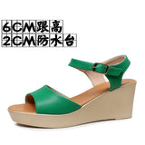 Toe-Word High Heels 8CM Slope And Women's Waterproof Table Comfortable Loose Cake 33-43 Black Hollow