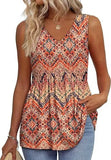 New Women's Vest Flowing Lotus Leaf Side Top Women's Elegant Sleeveless V-Neck Doll
