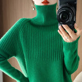 Zingj Sweater Bottom Shirt Women With Qiu Dong New Head Loose Half Draw A Rotator Sleeve Sweater Women's Jacket-Outfit