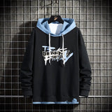 and Autumn New Long Sleeve Men Hooded Sweatshirt Tide Brand Fashion Korean Casual Loose Round Neck Long Sleeve Hoodie